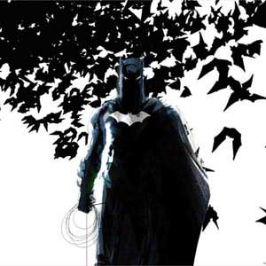 DC Comics Batman Holding batarang Art Google Home Skin